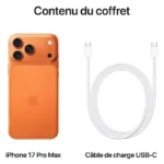 Apple iPhone 17 Pro Max (512Go) Orange – Image 3