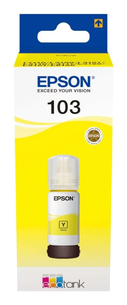 Epson 103 Jaune – Bouteille d’encre Epson EcoTank d’origine