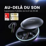 oraimo SpaceBuds Ecouteurs à réduction de bruit ANC 50dB avec personnalisation des commandes vocales – Image 2