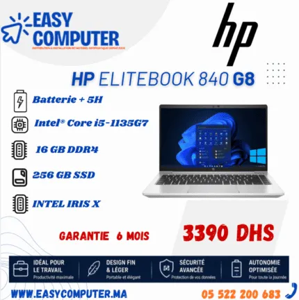 HP EliteBook 840 G8 Core i5-1135G7 16 GB 256GB SSD 14" Full HD