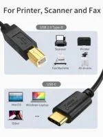 Cable USB B to USB C Printer – Image 3