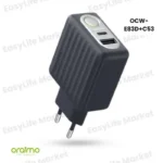 Oraimo Chargeur mural Type-c AniShield double port 18W indicateur LED OCW-E83D+C53