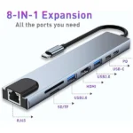 Hub USB-C 8-en-1 : Adaptateur USB-C avec HDMI 4K – Image 3