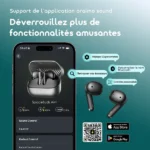 oraimo SpaceBuds Air+ Écouteurs True Wireless avec Finition Métallique et Résistance IPX4 – Image 3