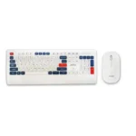 Jedel WS671 Pack Clavier & Souris – Sans-fil, Anglais Performance et Élégance, couleur aléatoir