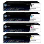 Hp Lot de 4 toners Original 117A w2070 / w2071a / w2072a / w2073a noir, cyan, magenta et jaune