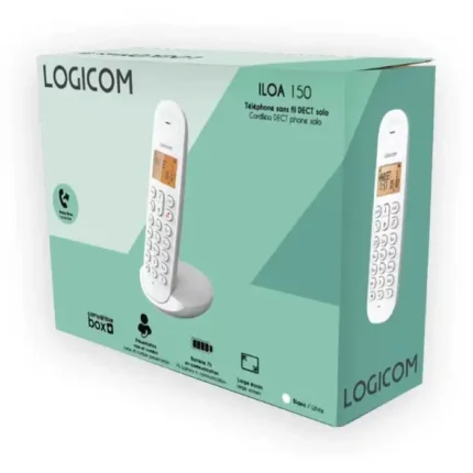 Logicom Téléphone fixe sans fil DECT ILOA 150