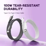 oraimo BraidLine 100W Type-C-to Type-C Tear-Resistant Durability Data Cable – Image 5