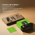 oraimo Watch Nova 2 Montre connectée à écran tactile incurvé AMOLED IP68 de 2,01 pouces – Image 2
