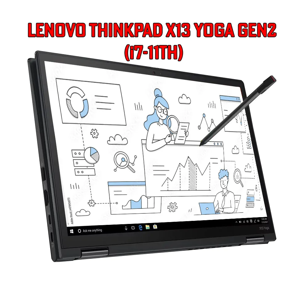 Lenovo ThinkPad X13 Yoga Gen 2 i7 16Go 512Go tactile avec stylet reconditionné - Easy Computer Casablanca
