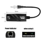 Adaptateur réseau 1000 Mbps USB 3.0 vers RJ45 Adaptateur Ethernet LAN Carte réseau 100/1000 Mbps pour ordinateur portable – Image 3