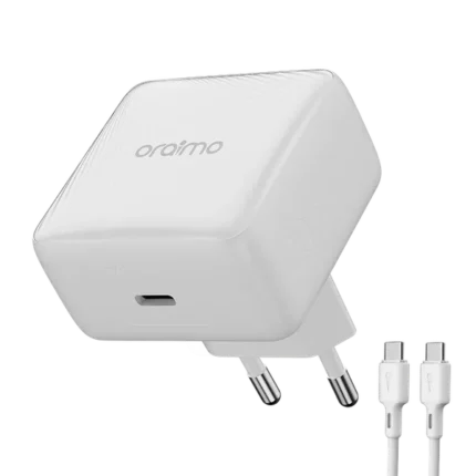 oraimo PowerCube 20 Chic Kit de chargeur mural GaN 20 W avec câble Type-C vers Type-C