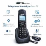 HTELe SG 1662 Téléphone fixe sans fil numérique avec mains libres, grandes touches, longue portée – Image 2