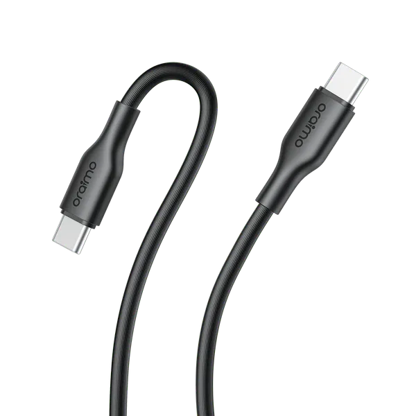 OCD-1145CC-BLACK.webp oraimo RobustLine Type-C to Type-C 1M 5A Data Cable – Image 1