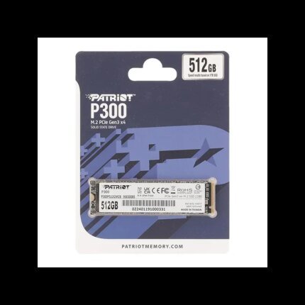 Disque Dur interne SSD Patriot P300 M.2 2280 PCIe Gen3 x4 NVMe 512 Go