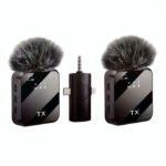 Microphone Sans Fil F11-2 – Double Émetteur, Réduction de Bruit, Pour Android/iPhone