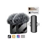 Microphone Sans Fil F11-2 – Double Émetteur, Réduction de Bruit, Pour Android/iPhone – Image 2