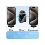 Microphone Sans Fil F11-2 – Double Émetteur, Réduction de Bruit, Pour Android/iPhone – Image 3