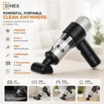 Aspirateur à main DINEX sans fil 4-en-1 7000 Pa noir - Easy Computer Casablanca