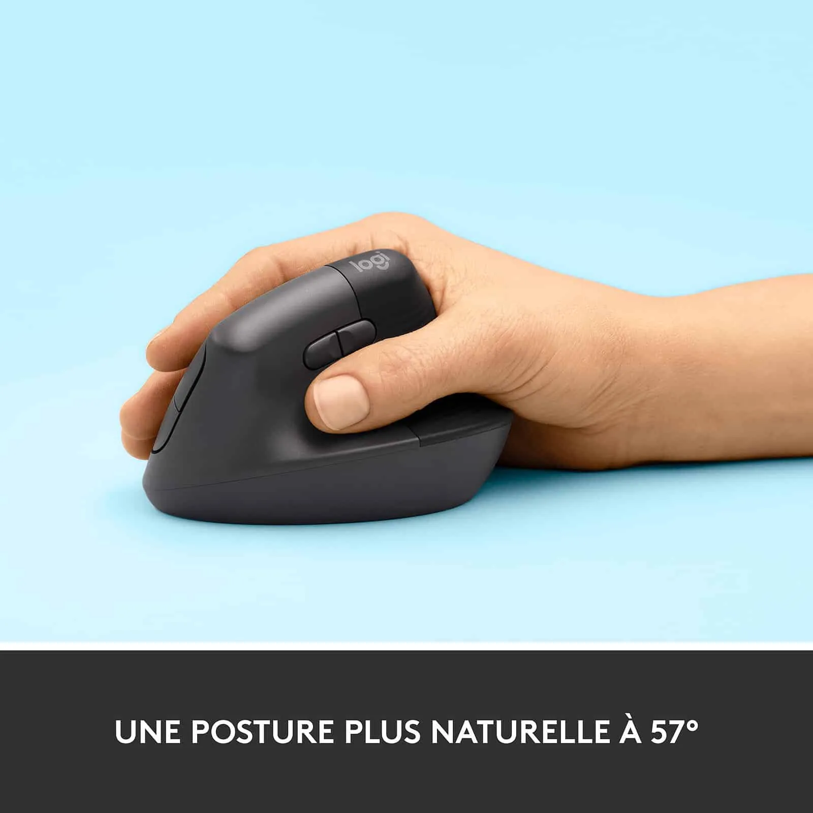 Logitech Lift souris verticale posture de la main à 57 degrés - Maroc
