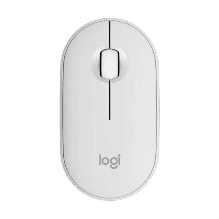 Logitech Pebble 2 M350S souris Bluetooth silencieuse blanche - Easy Computer Casablanca