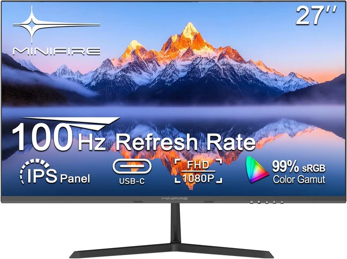 Minifire MF24C1 écran 24 pouces incurvé Full HD 100 Hz - Easy Computer Casablanca