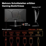 Minifire MFG27F4Q – Écran Gamer 27" IPS WQHD 180 Hz – Image 3