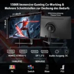 Minifire MFG32C3Q – Écran Gamer 32" Incurvé WQHD 180 Hz – Image 5
