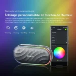 Oraimo SpaceBox – Enceinte Bluetooth 8 W avec radio FM et lumières personnalisables – Image 2