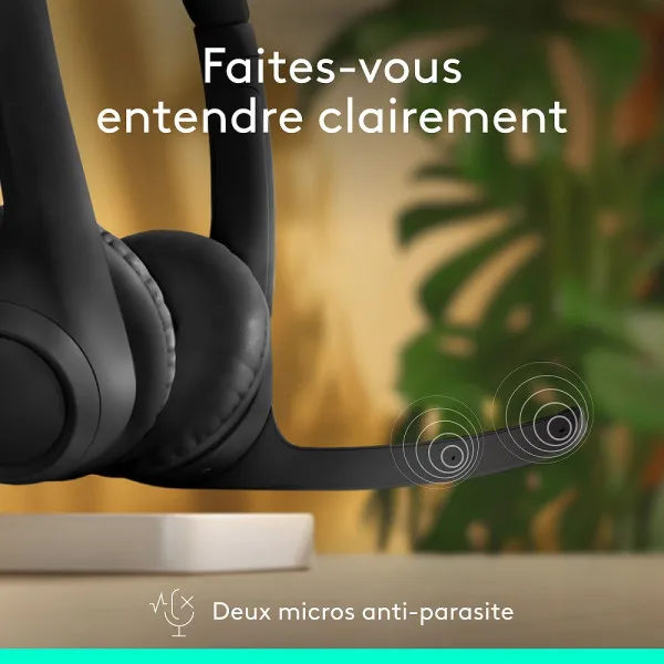 Logitech Zone 300 casque Bluetooth noir avec micro - Easy Computer Casablanca