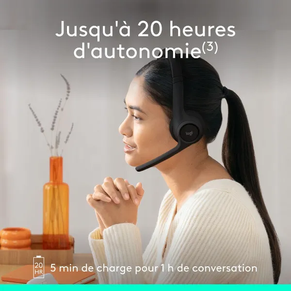 Logitech Zone 300 casque Bluetooth noir micro antibruit - Casablanca